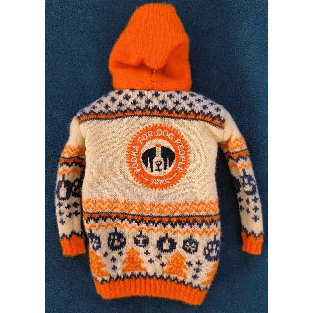 2024 Tito's Handmade Vodka - For Dog Lovers Sweater Hoodie Bottle Cover Cozy